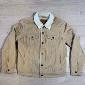 Levi's Beige Sherpa-Lined Jacket